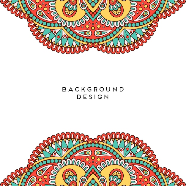 floral mandala background