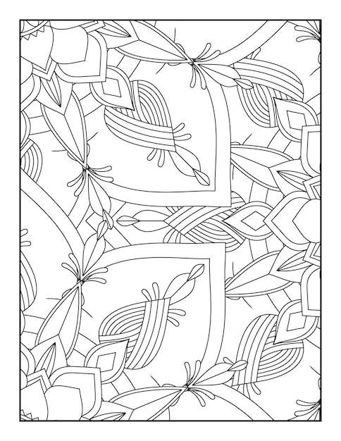 Floral Mandala Coloring Page Floral Coloring Book Floral Coloring Book For Teens