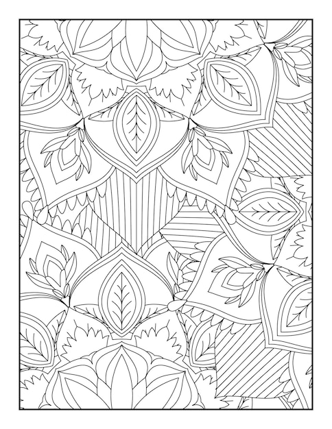 Floral Mandala Coloring Page Floral Coloring Book Floral Coloring Book For Teens