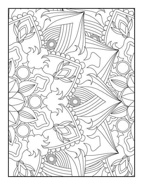 Floral Mandala Coloring Page Floral Mandala Coloring Books Coloring Pages Abstract