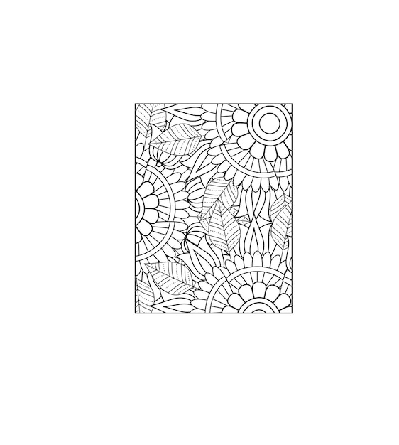 Floral Mandala Coloring Page