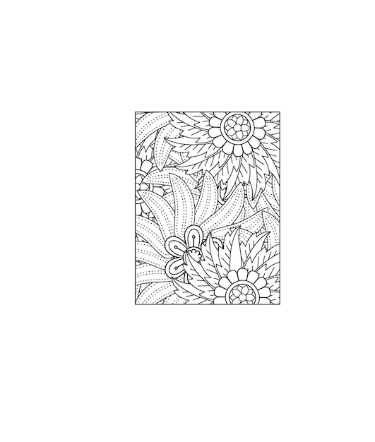 Floral Mandala Coloring Page