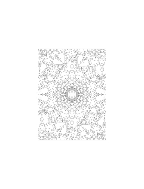 Floral Mandala Coloring Page