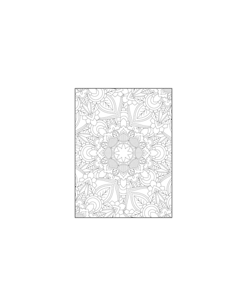 Floral Mandala Coloring Page