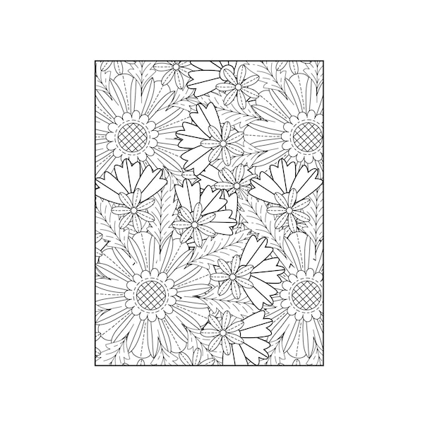 Floral Mandala Coloring Page