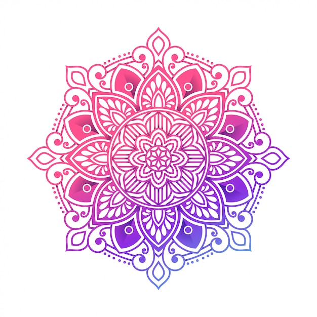 Floral Mandala Gradient