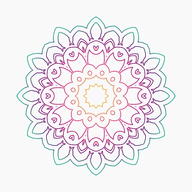 Floral mandala relaxation patterns unique design Hand drawn pattern