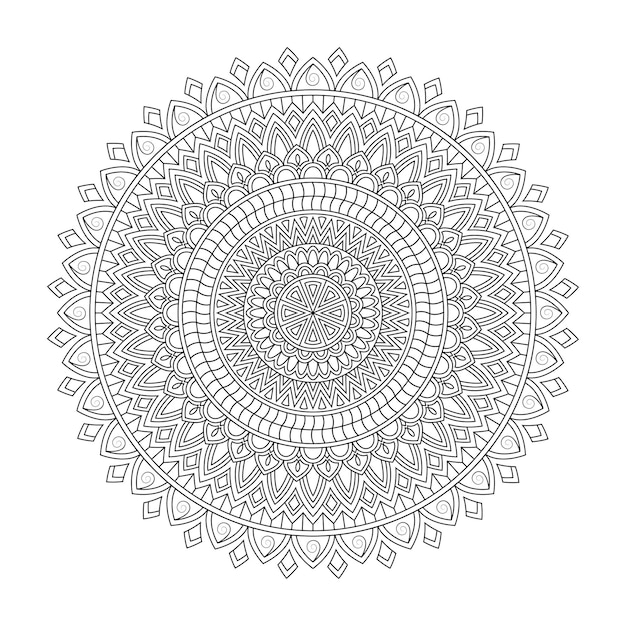 Floral mandala, vector illustration