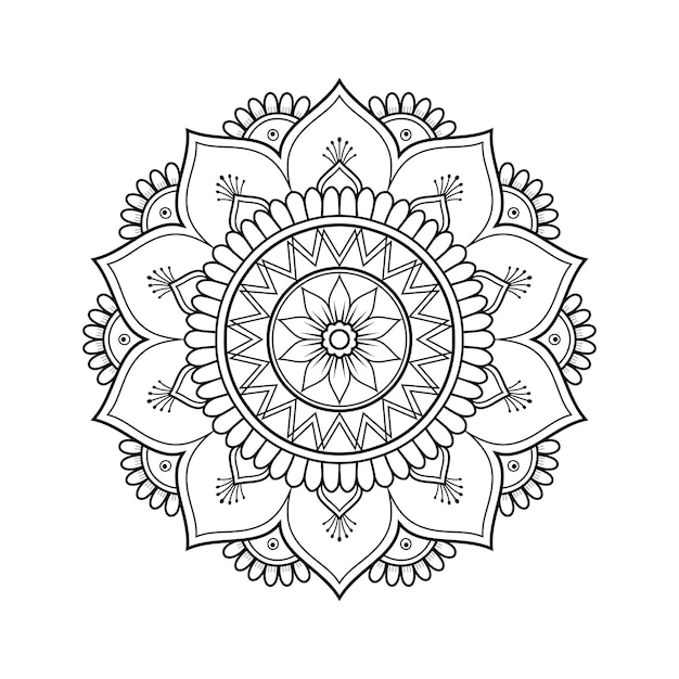 Floral mandala vector illustration