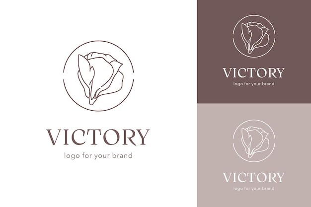 Floral minimal logo