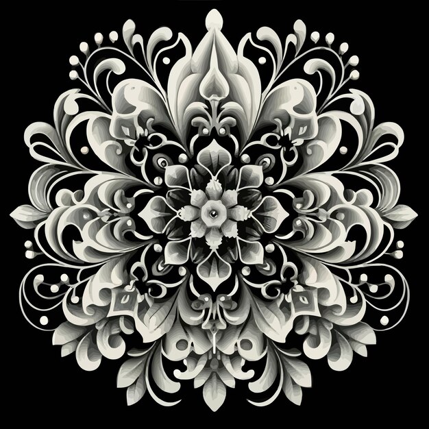 Floral ornament Mandala Design