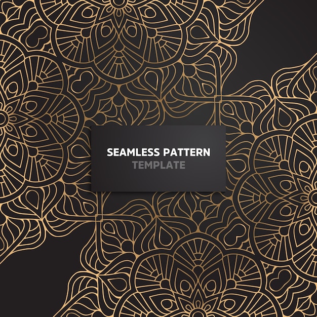 floral ornamental seamless pattern