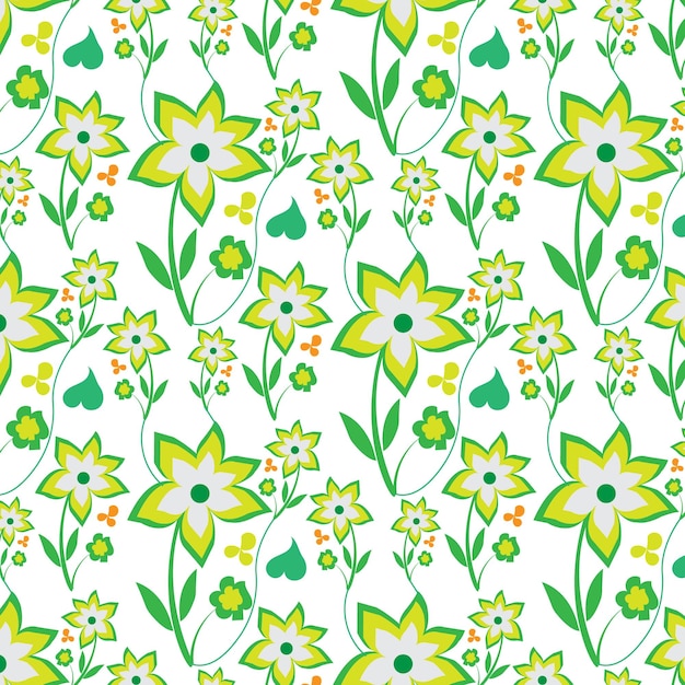 Floral pattern design background vector template