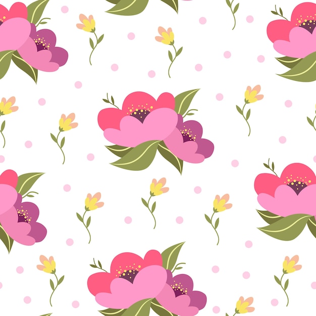 Floral pattern design seamless background