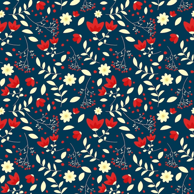 Floral pattern in seamless style