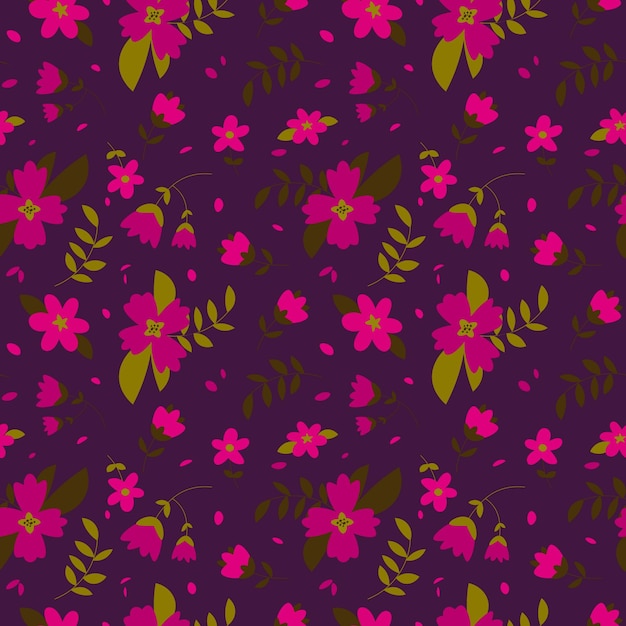 Floral pattern in seamless style