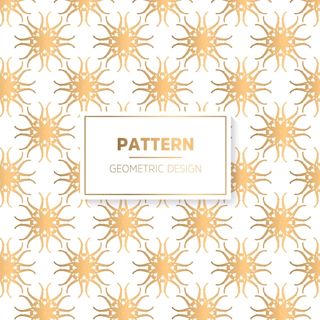 Floral Pattern with golden color luxury style Textile pattern design