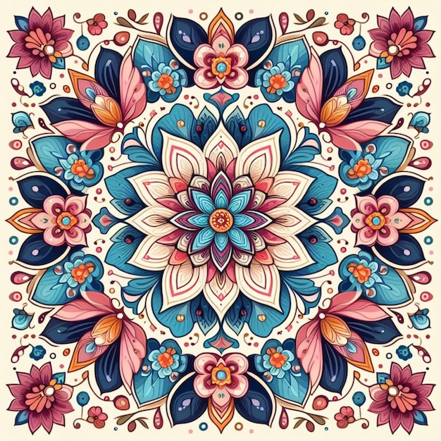 floral print vector illustration