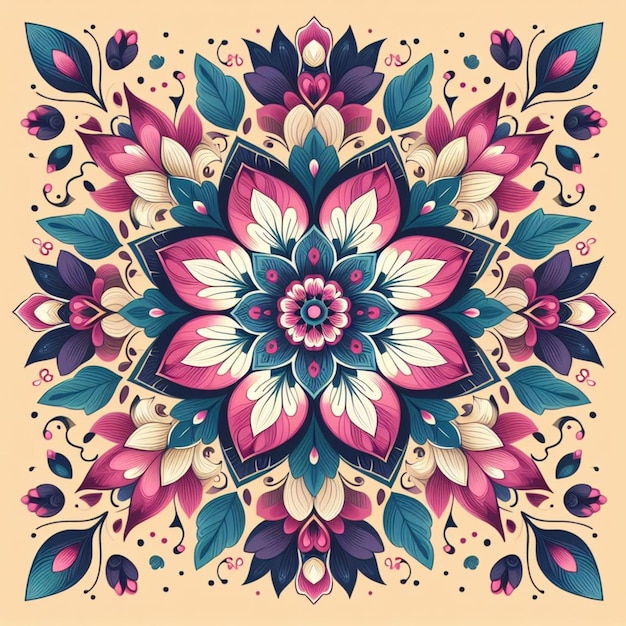 Floral print vector illustration