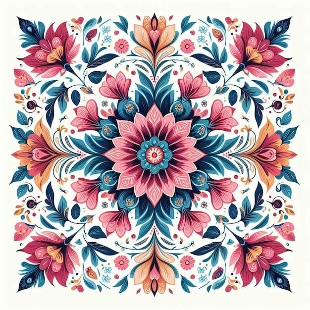 Floral print vector illustration