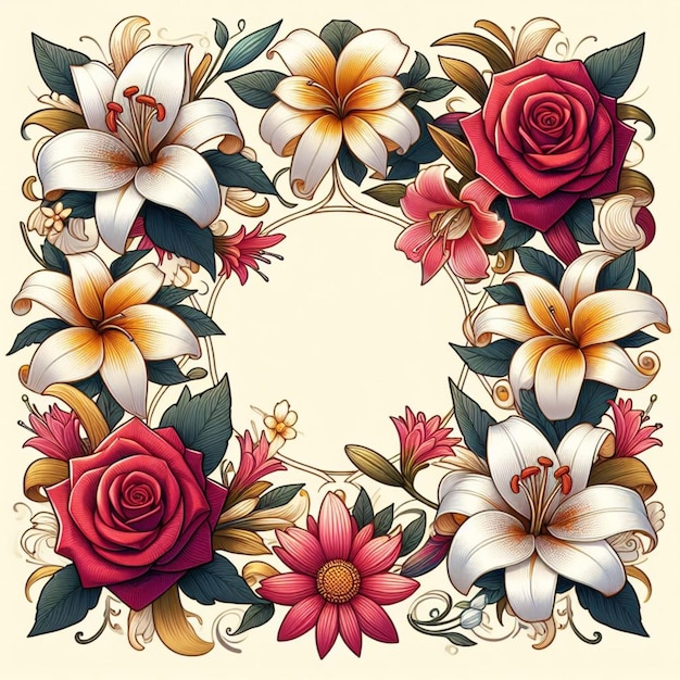 floral print vector illustration