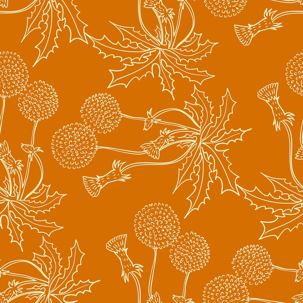 Vector floral seamless background