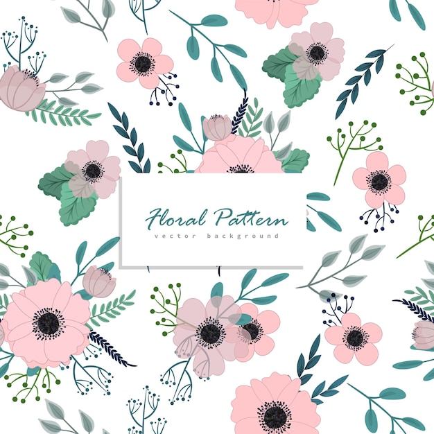 Floral seamless pattern background