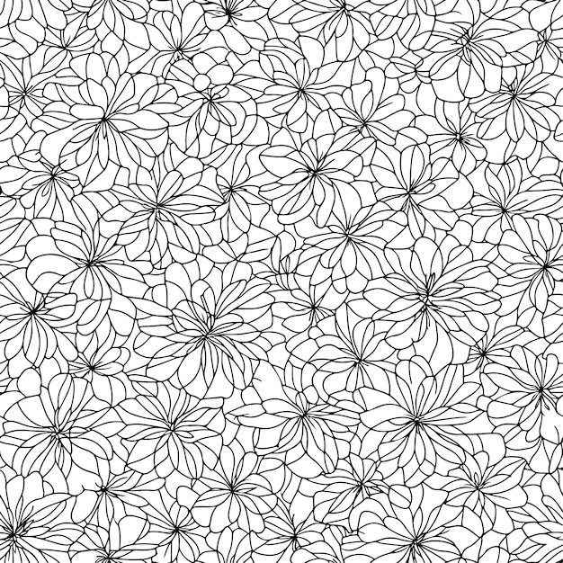 Floral seamless pattern Diagonal flower lines pattern background Line pattern Vector illustration