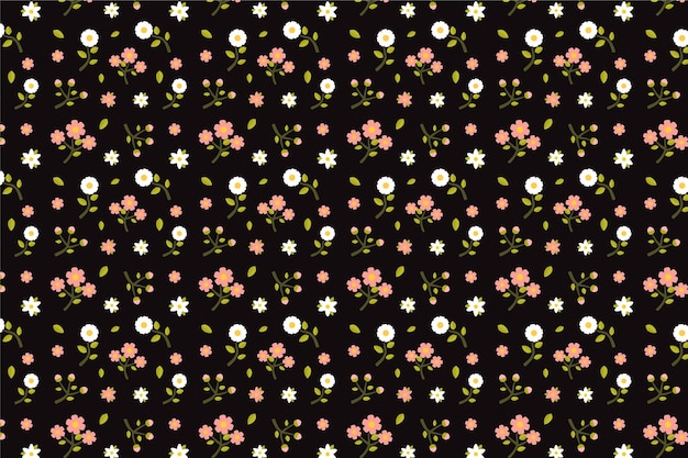 Floral Seamless Pattern Free Vector