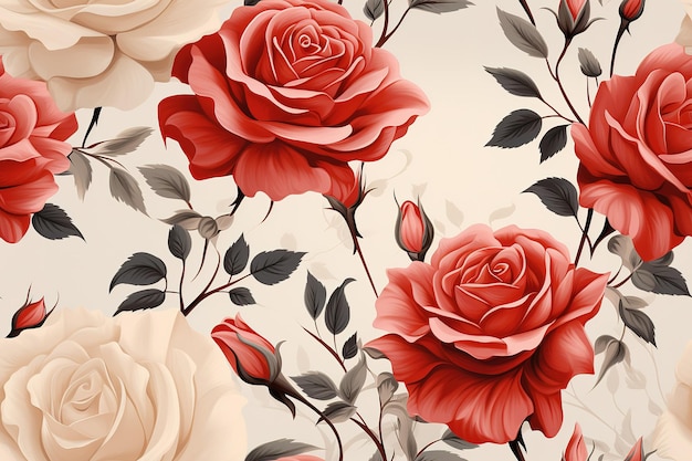 floral seamless pattern a mesmerizing fusion of nature's most delicate elements Delicate blossoms