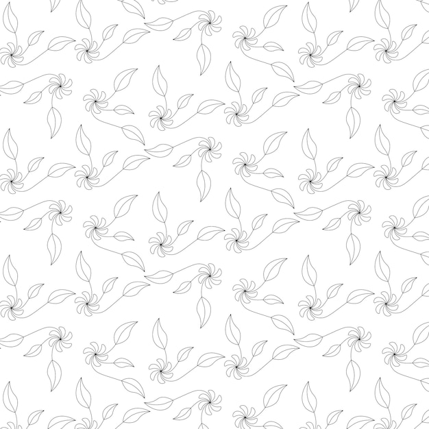 floral seamless pattern natural flower pattern background design illustration