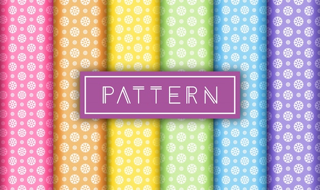 floral seamless pattern set