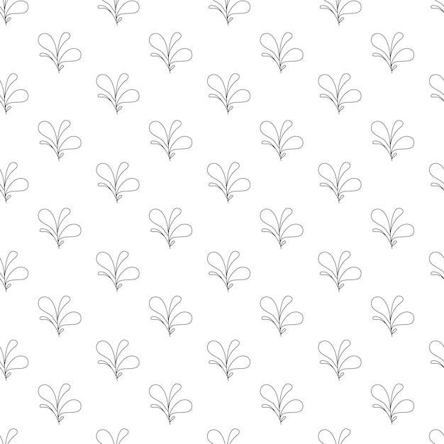 Floral seamless pattern simple background Cute flower patterns elegant template