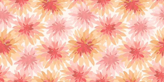 Floral seamless pattern Vector design for paper cover fabric interior decor and other