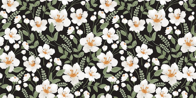 Floral seamless pattern Vector design for paper cover fabric interior decor and other