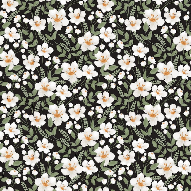 Floral seamless pattern Vector design for paper cover fabric interior decor and other