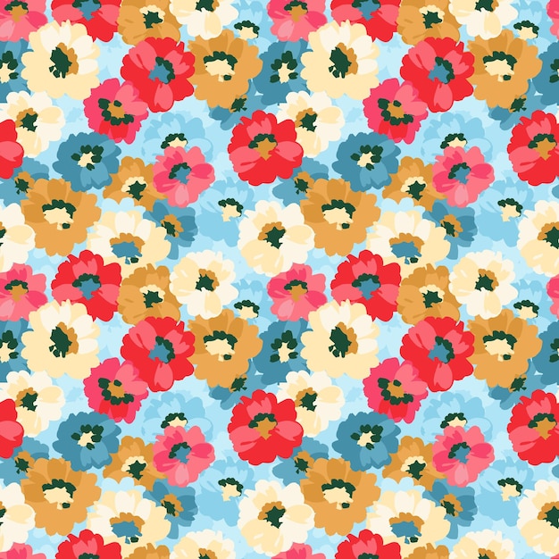 Floral seamless pattern Vector design for paper cover fabric interior decor and other