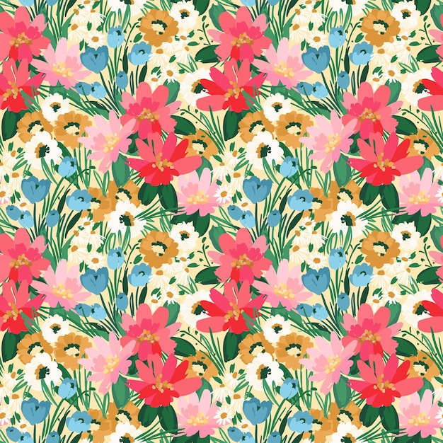 Floral seamless pattern Vector design for paper cover fabric interior decor and other