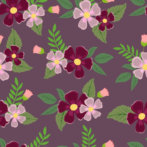 Floral seamless pattern wallpaper