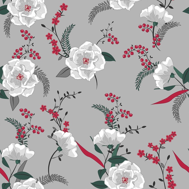 Floral seamless pattern.