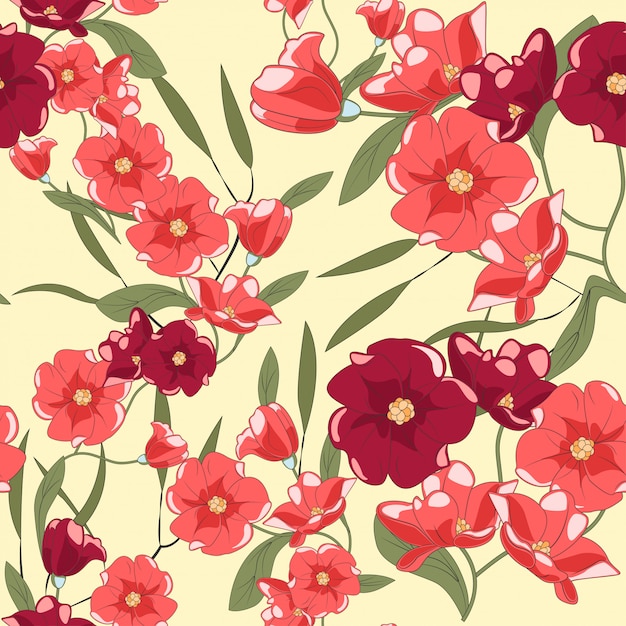 Floral seamless pattern.