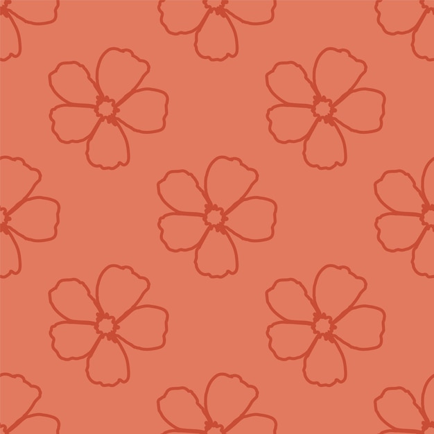 Floral seamless vector all over print pattern background