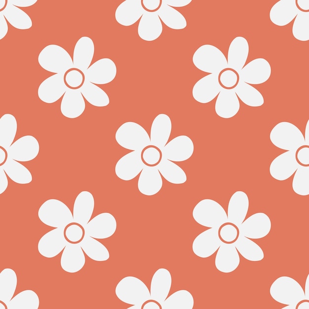 Floral Seamless vector all over textile fabric print pattern background