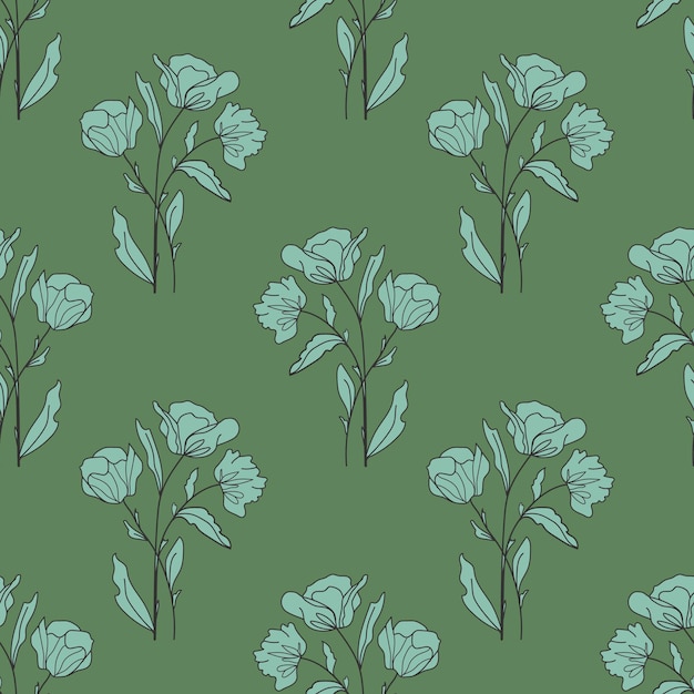 Floral seamless vector illustration pattern background