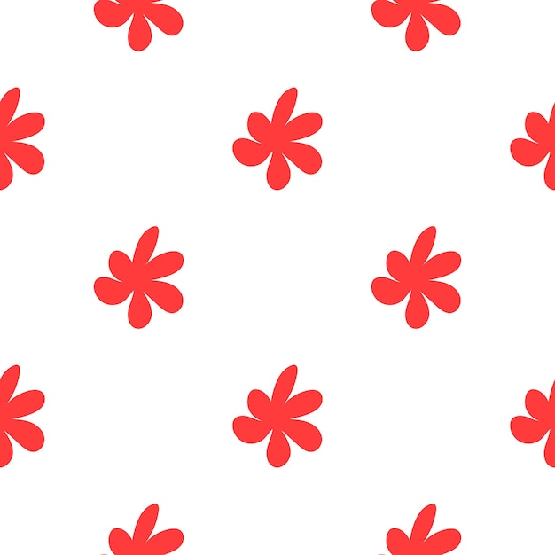 Floral seamless vector pattern with flowers Spring flora