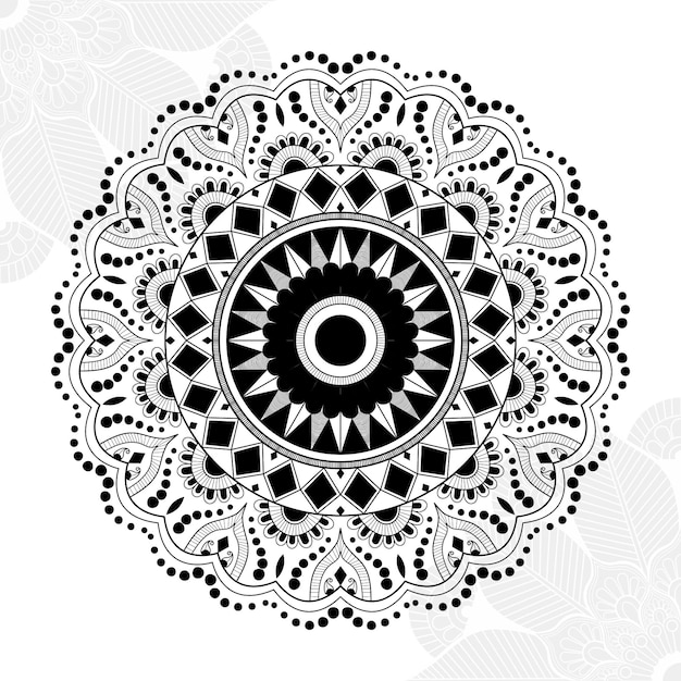 Floral style hand drawn Gorgeous frame art mandala background