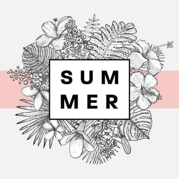 floral summer background