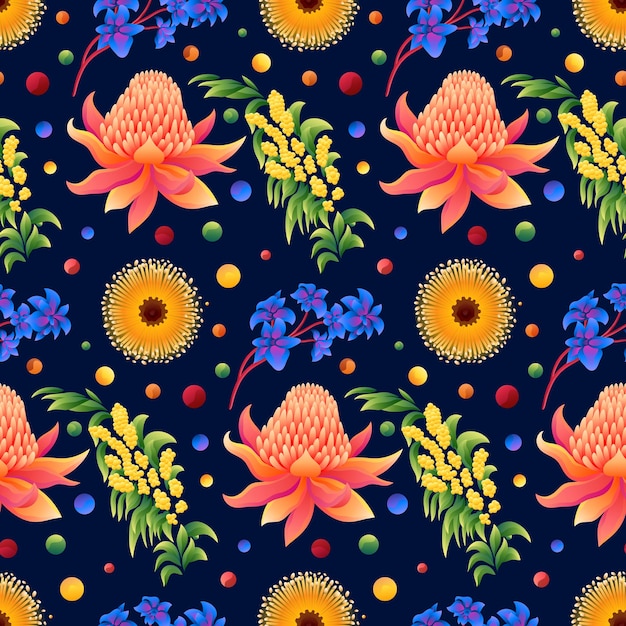 Floral Vector Seamless Pattern