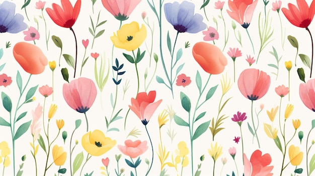 a floral wallpaper by person