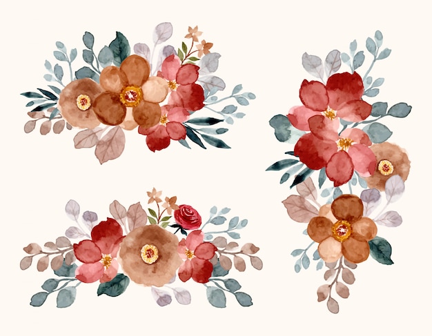 floral watercolor arrangement collection